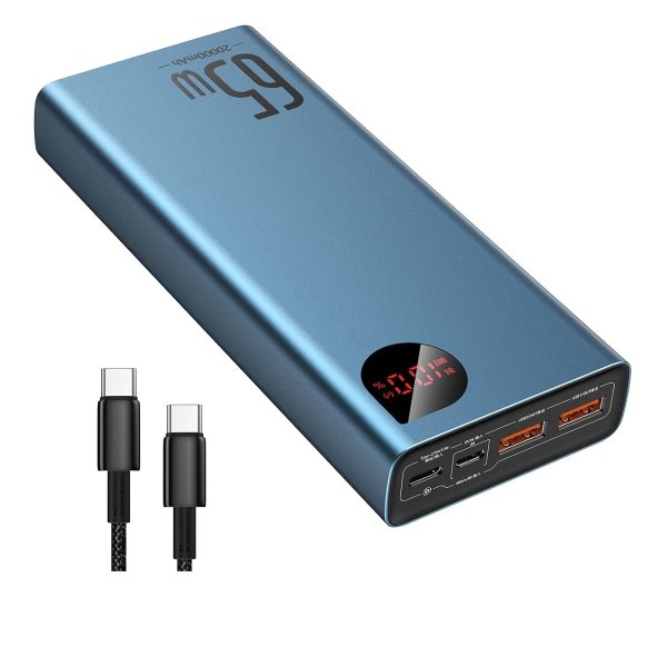 Portable Charger USB C, 20000mAh Power Bank 65W PD