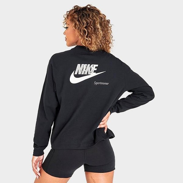 Women's Nike Sportswear Long-Sleeve Boxy T-Shirt