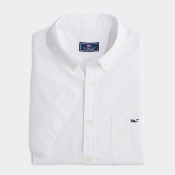 Oxford Short-Sleeve Solid Shirt