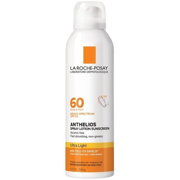 Anthelios Sunscreen Spray, Ultra-Light Lotion SPF 60