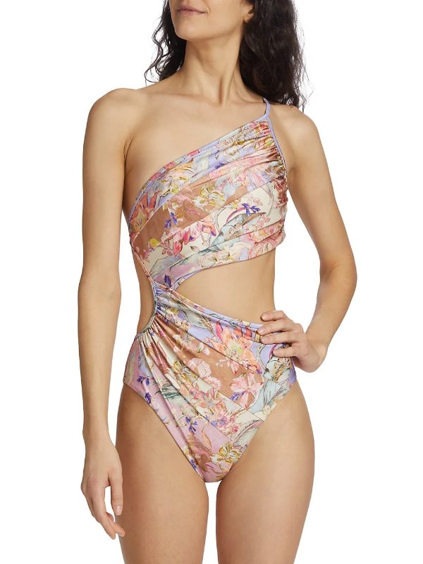 Cira Spliced One-Piece Swimsuit