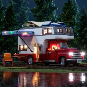 FUNWHOLE Lighting Camper-Van Building Set