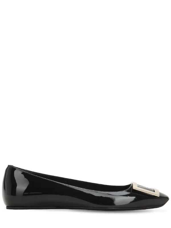 10MM TROMPETTE PATENT LEATHER FLATS