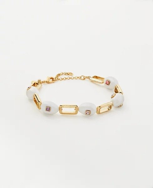 Studded Pearlized Bracelet | Ann Taylor