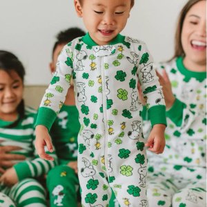 Hanna Andersson 成人儿童有机棉睡衣促销 绿色材质不致敏