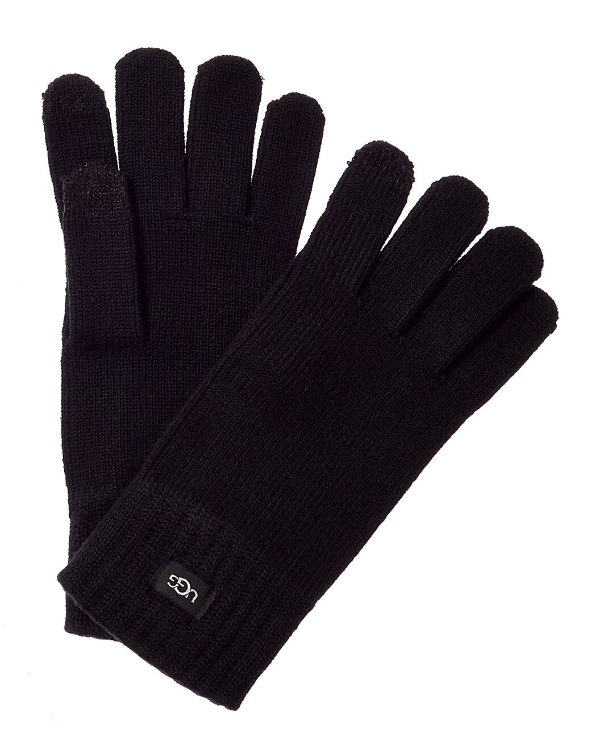 Knit Wool-Blend Tech Gloves