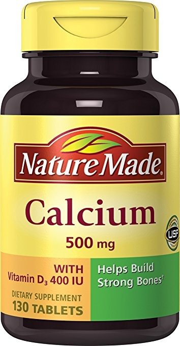 Calcium (Carbonate) 500 mg w. Vitamin D3 400 IU Tablets 130 Ct