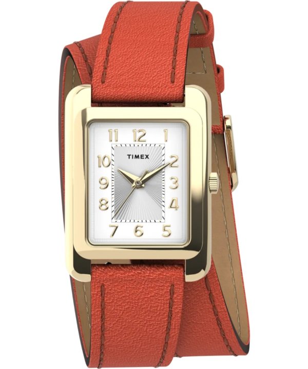 Addison 25mm Double Wrap Leather Strap Watch - Timex US