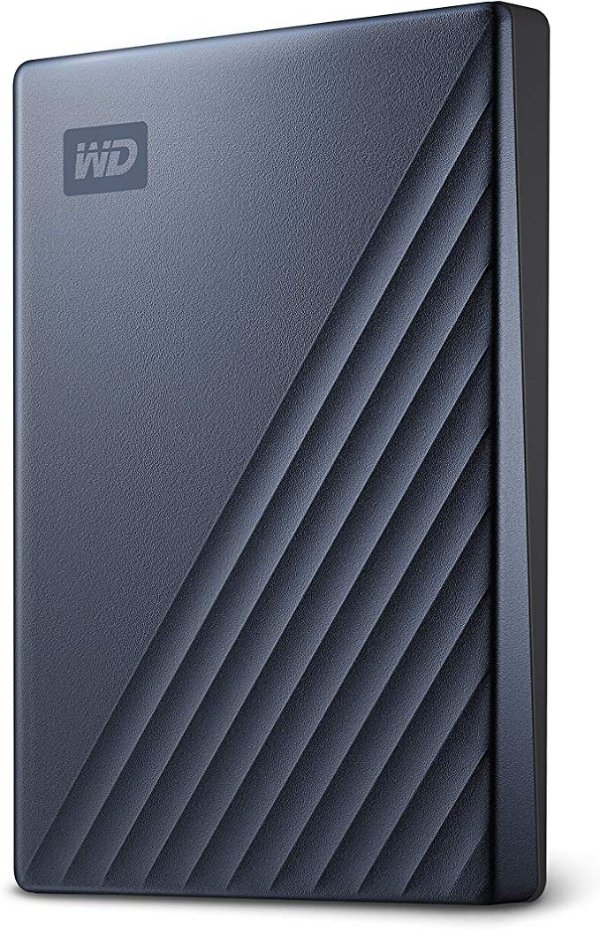 5Tb My Passport Ultra Blue Portable External Hard Drive, USB-C -BFTM0050BBL-WESN