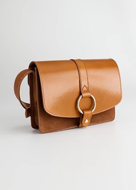 Gold Ring Leather Bag