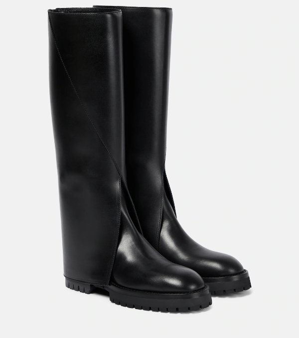 Jay leather knee-high boots