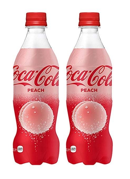 Peach Flavor Coke 500ml Imported From Japan (Pack of 2)