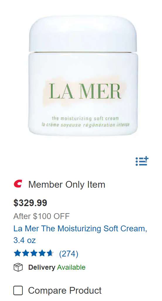 La Mer The Moisturizing Soft Cream, 3.4 oz