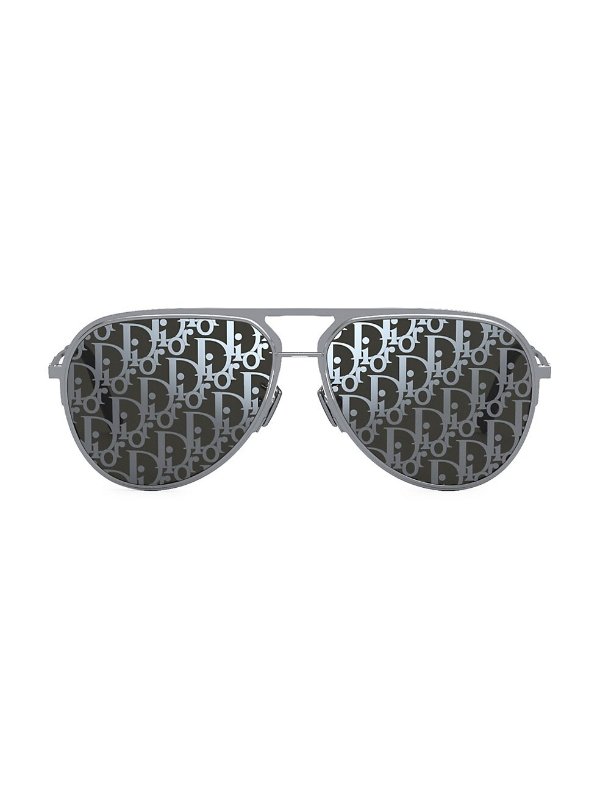 Essential 60MM Mirrored Pilot Sunglasses
