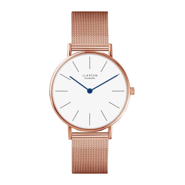 Lars Larsen Watches: Menis Rose Gold Watch, Gold Plated Watches