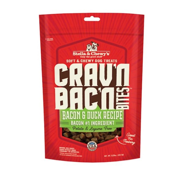 Stella & Chewy's Crav'n Bac'n Bacon & Duck Recipe Dog Treats, 8.25 oz. | Petco