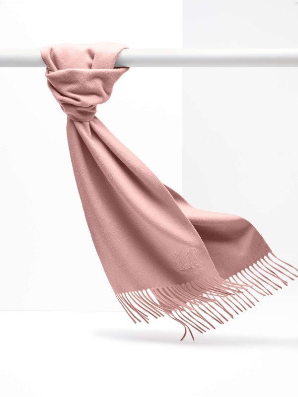 Cashmere scarf, powder -