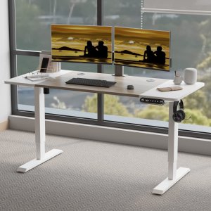Jceet Adjustable Height Electric Standing Desk - 55 x 24 Inch