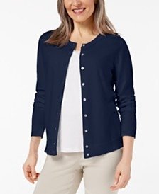Bead-Button Cardigan, Created for Macy's