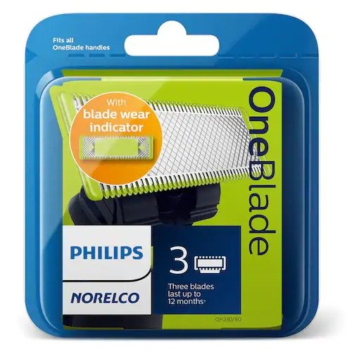 Philips Norelco OneBlade Replacement Blade (3-Pack)