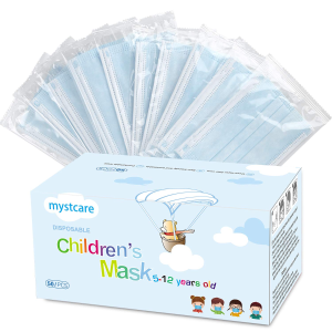 补货：mystcare 儿童一次性3层口罩50个，独立包装 适合5-12岁