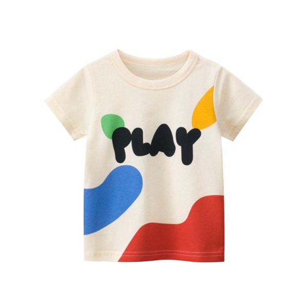 4.6US $ 34% OFF|2 8T Toddler Kid Baby Boys Girls Clothes Summer Cotton T Shirt Short Sleeve Graffiti Print tshirt Children Top Infant Outfit|T-Shirts| - AliExpress