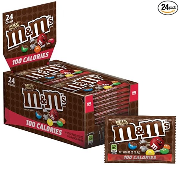 100 Calories Milk Chocolate Candy 0.72-Ounce 24-Count