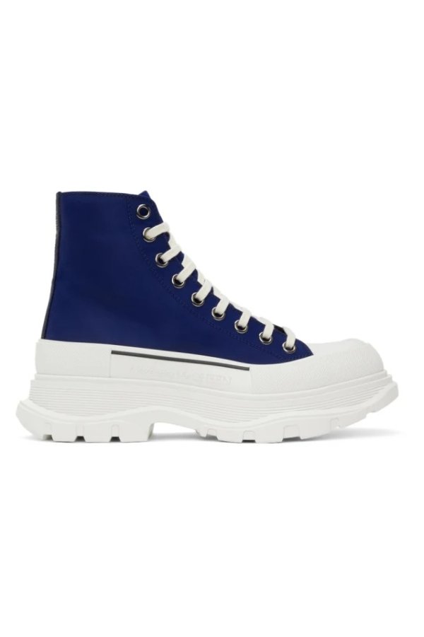 Blue Tread Slick High Sneakers