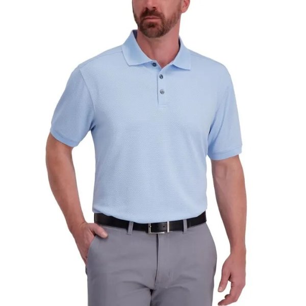 Cool 18® Pro Waffle Textured Golf Polo