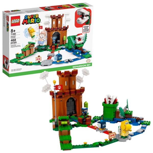 Super Mario Guarded Fortress Expansion Set 71362 Collectible Building Playset for Kids (468 Pieces)