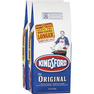 Kingsford Charcoal Briquets, 18.6 lbs,2 pack+ 32oz Lighter Fluid