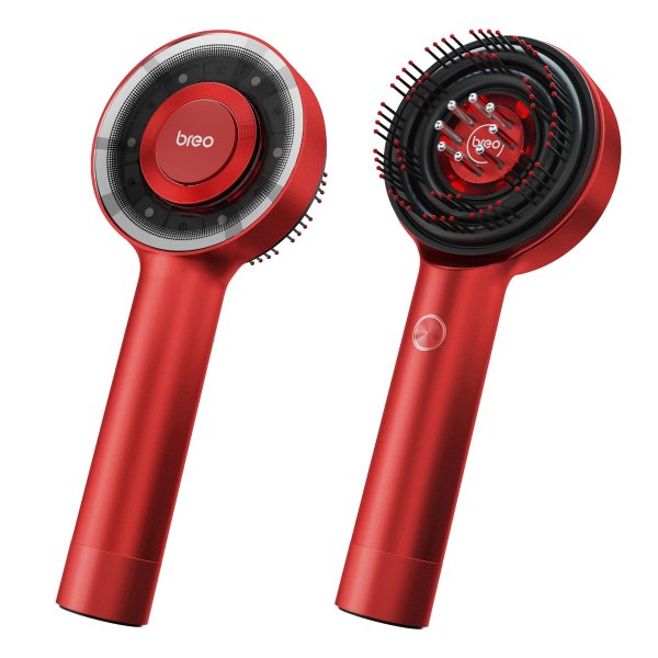Scalp3 Scalp Massager Brush, Electric Shiatsu Spa IPX7 for Hair Model Oil Applicator RED