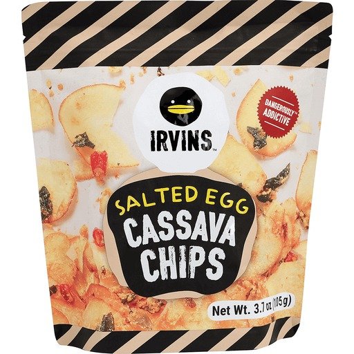 Irvins Salted Egg Cassave Chips 3.7 OZ