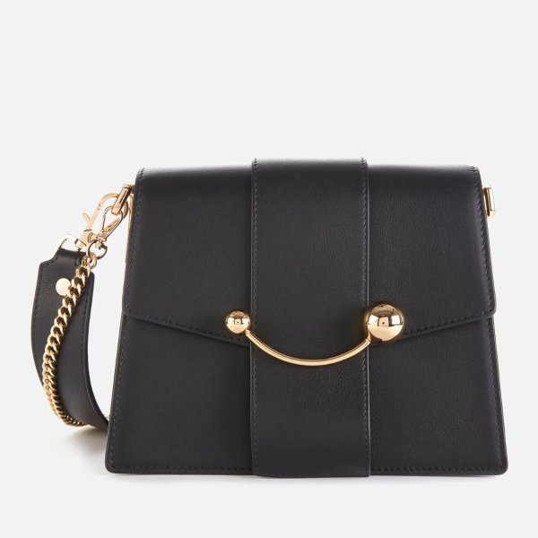 Women's Box Crescent Bag - Black