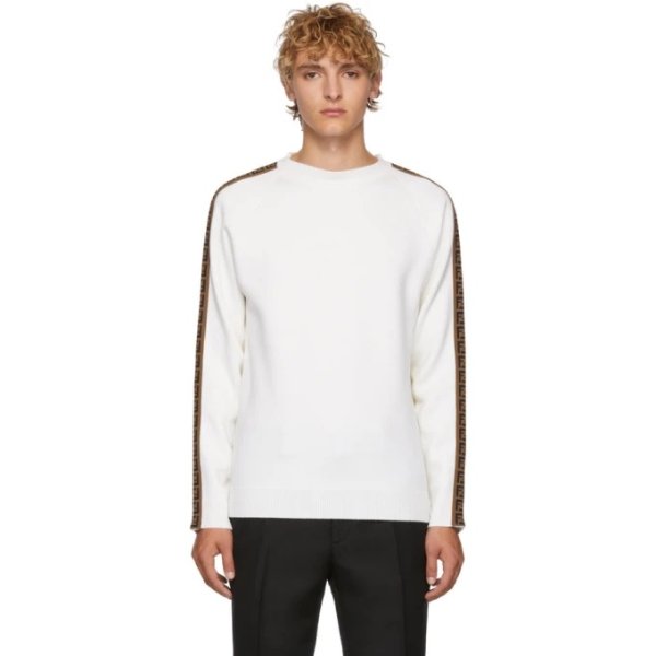 White 'Forever Fendi' Sweater