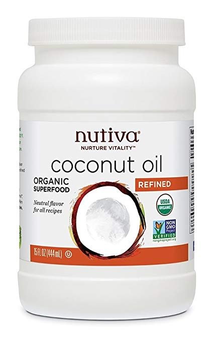 Organic, Neutral Tasting, Steam Refined Coconut Oil from non-GMO, Sustainably Farmed Coconuts, 15-ounce