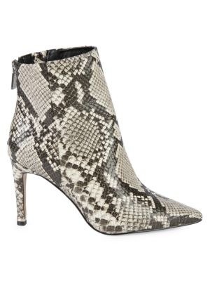 Kenneth Cole New York Raine Snakeskin-Embossed Ankle Boots