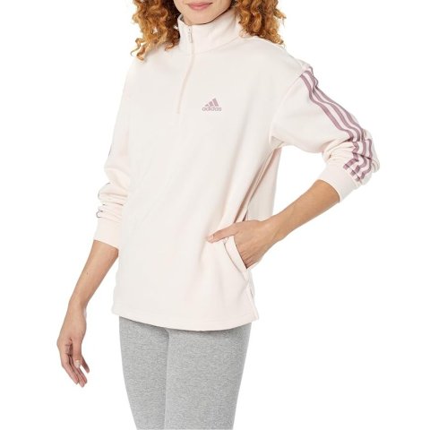 adidas Women's Quarter-Zip Fleece Sweatshirt