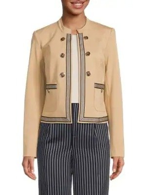 Button Open Front Jacket