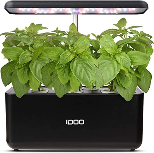 Hydroponics Growing System, 7Pods Mini Herb Garden with Pump System, Germination Kit with LED Light, Automatic Timer, Height Adjustable (No Seed)