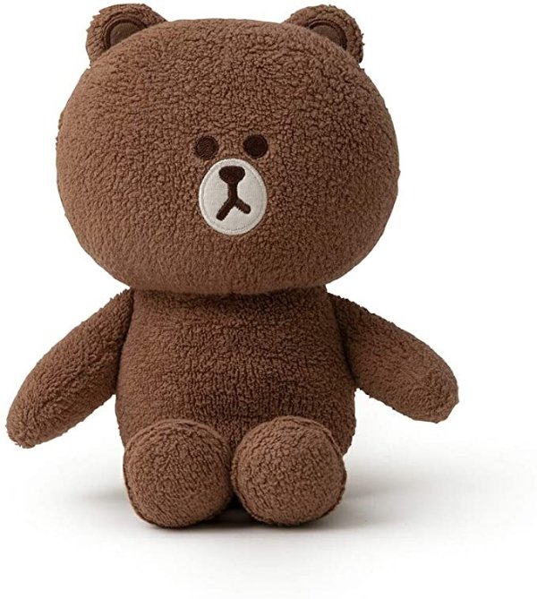 FRIENDS Brown Character Cute Plush Stuffed Animal Toy Figure Doll, Medium, Brown