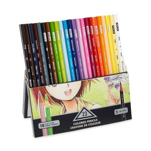 Prismacolor Premier Soft Core Colored Pencil, Set of 23 Assorted Manga Colors