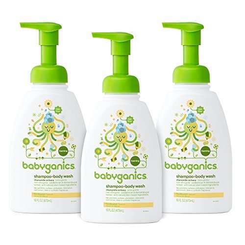 Baby Shampoo + Body Wash, Chamomile Verbena, 16oz Pump Bottle (Pack of 3)