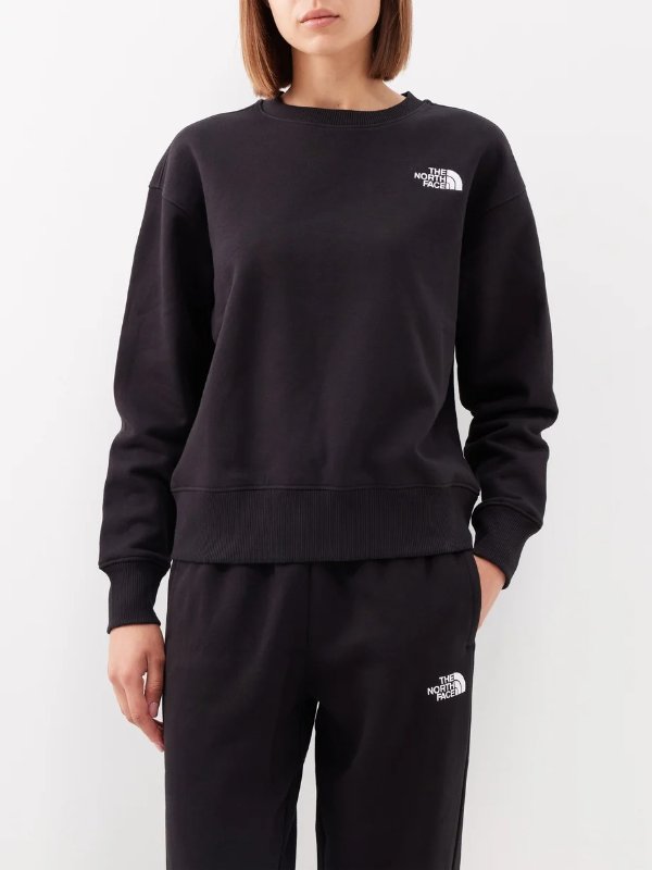 Logo-embroidered cotton-blend jersey sweatshirt | The North Face