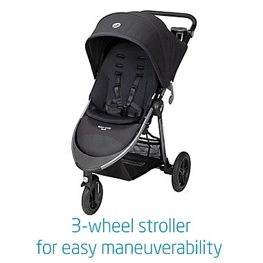 ® Gia XP 3-Wheel Single Stroller in Black | buybuy BABY
