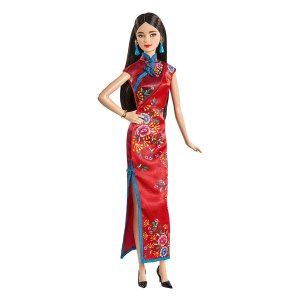 Barbie 精美中国风新年芭比娃娃 12英寸，展现东方美