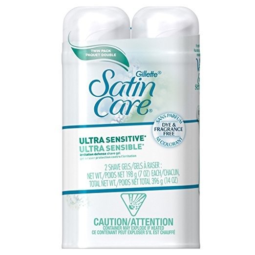 Satin Care Women's Shave Gel, Ultra Sensitive, 7 Ounce, Pack of 2