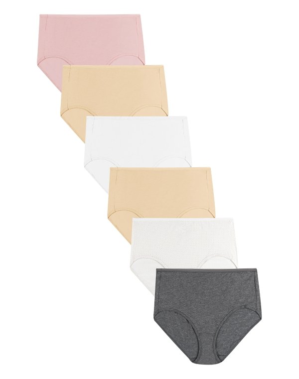 Hanes.com Just My Size JMS Cotton High Briefs Assorted, 6-Pack 16.00