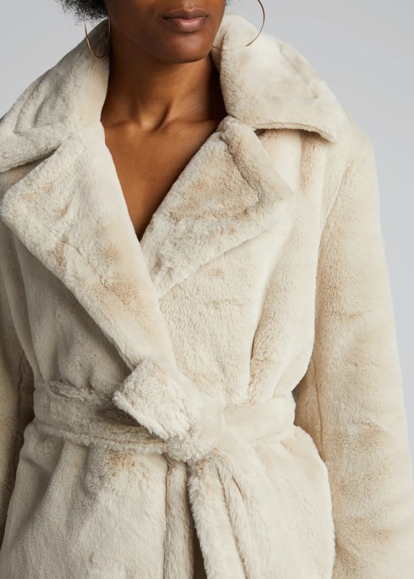 Belted Plush Coat