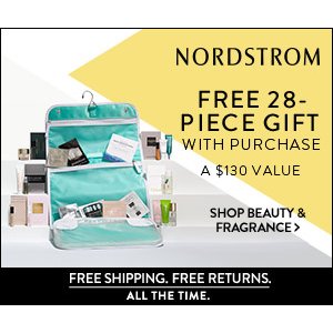 Nordstrom购买美容护肤品及香水送大礼